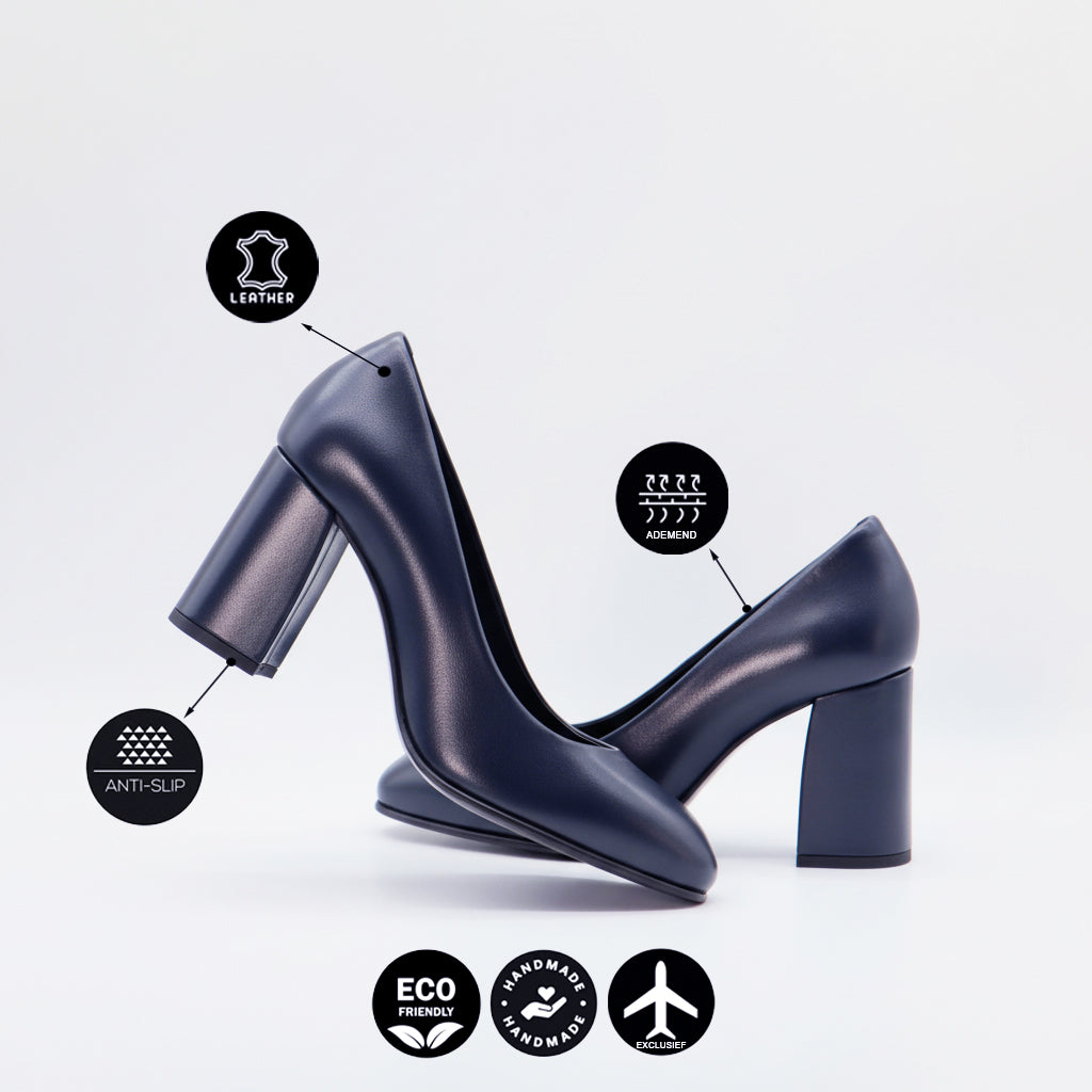 Stewardessen Pumps Dakota - Blauw (hoge hak)