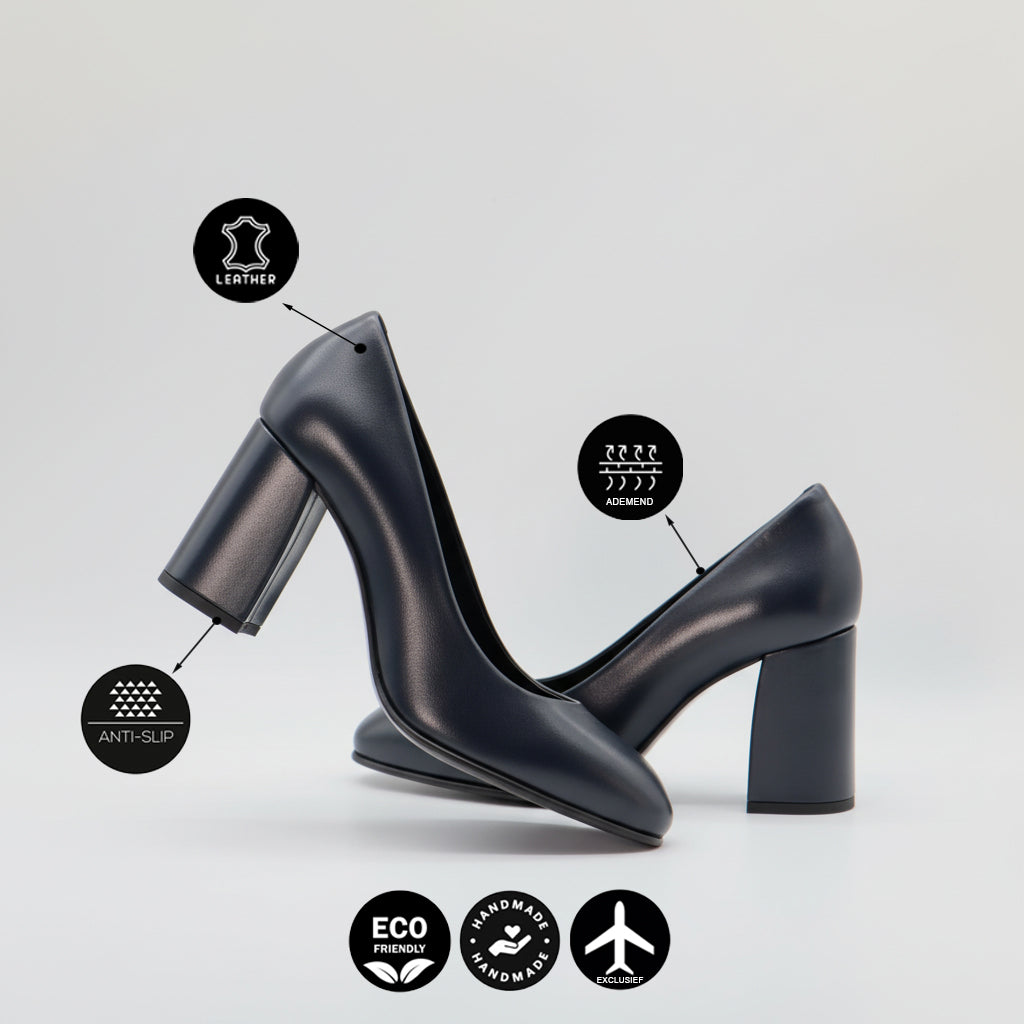 Stewardessen Pumps Dakota - Zwart (hoge hak)