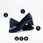 Stewardessen pumps Comet - Blauw (lage hak)