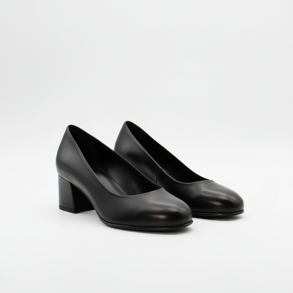 Stewardessen pumps Comet - Zwart (lage hak)