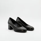 Stewardessen pumps Comet - Zwart (lage hak)