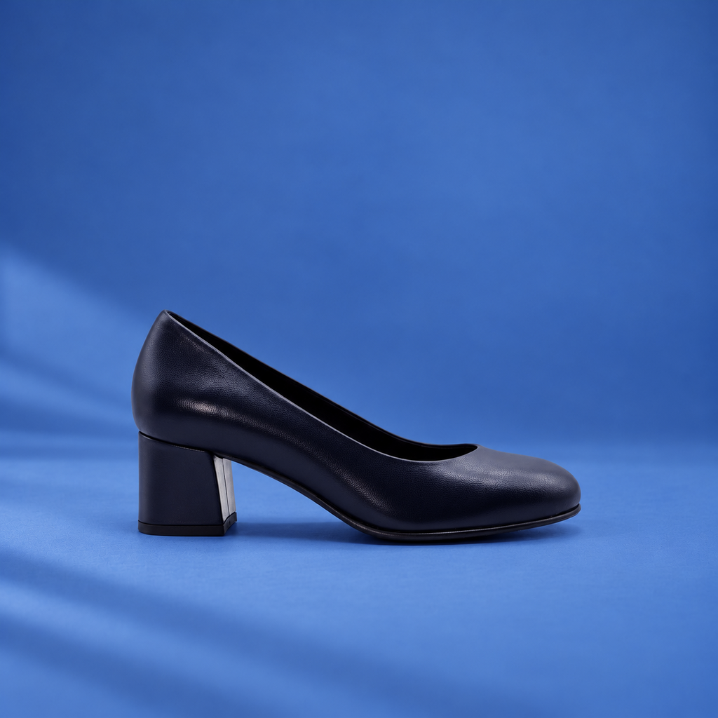 Stewardessen pumps Comet - Blauw (lage hak)