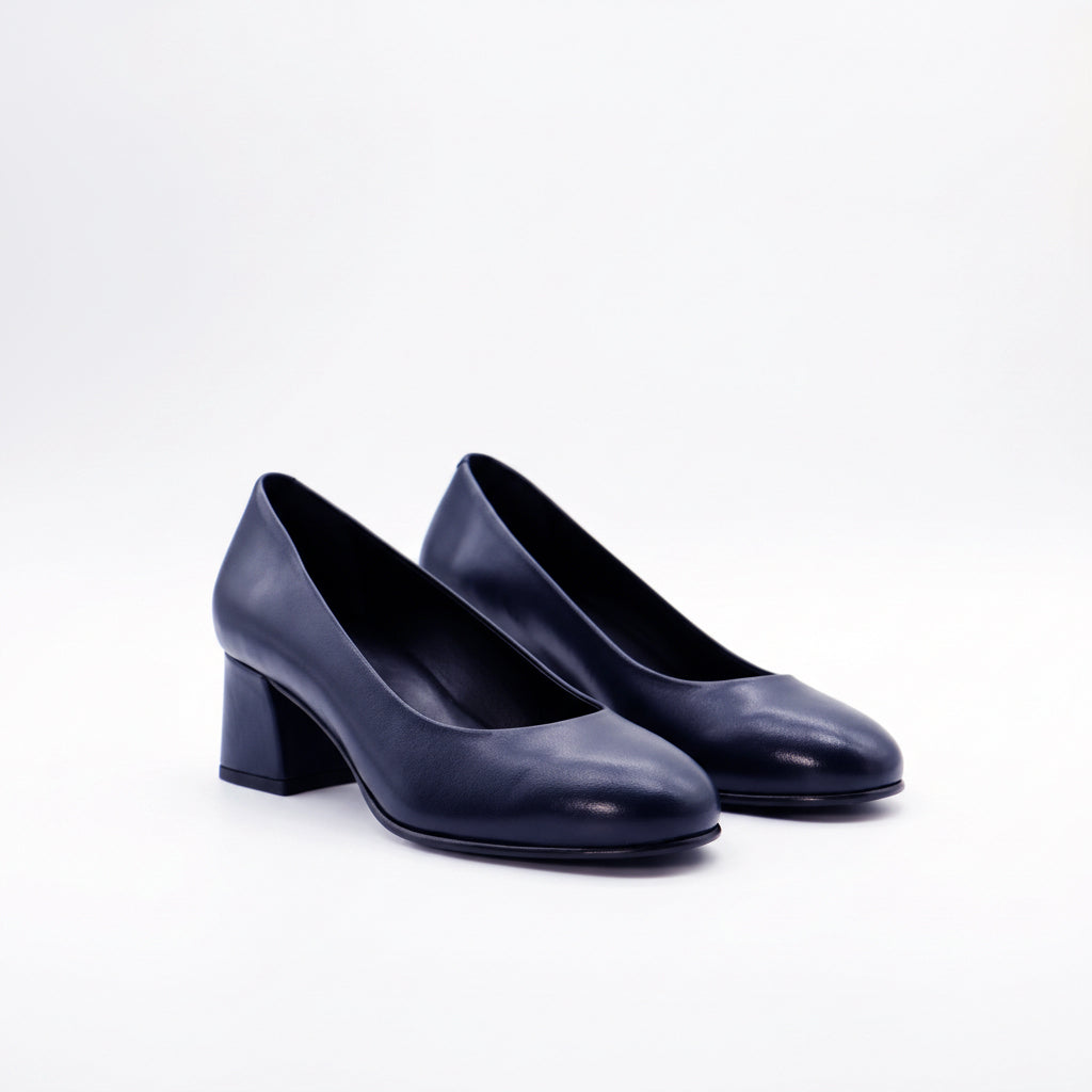 Stewardessen pumps Comet - Blauw (lage hak)