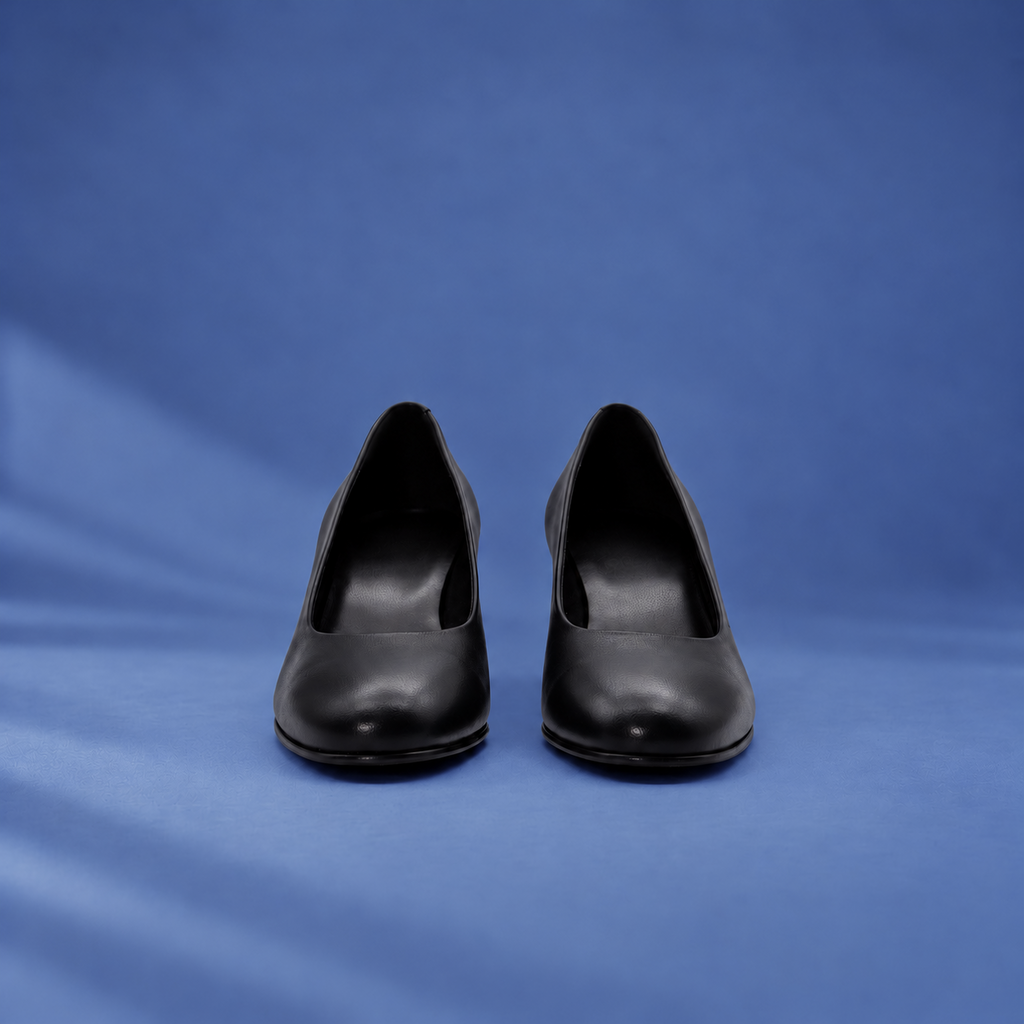 Stewardessen pumps Comet - Zwart (lage hak)