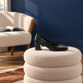 Stewardessen pumps Comet - Zwart (lage hak)