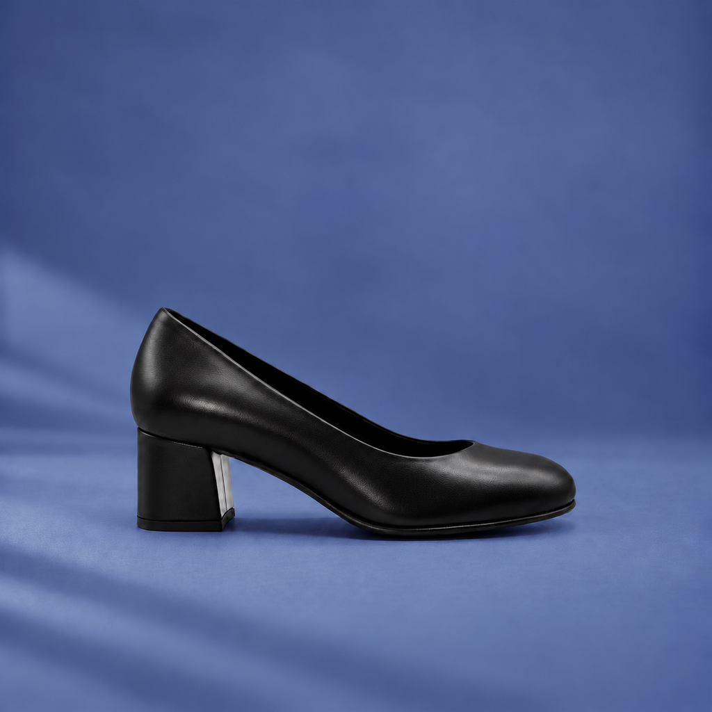 Stewardessen pumps Comet - Zwart (lage hak)